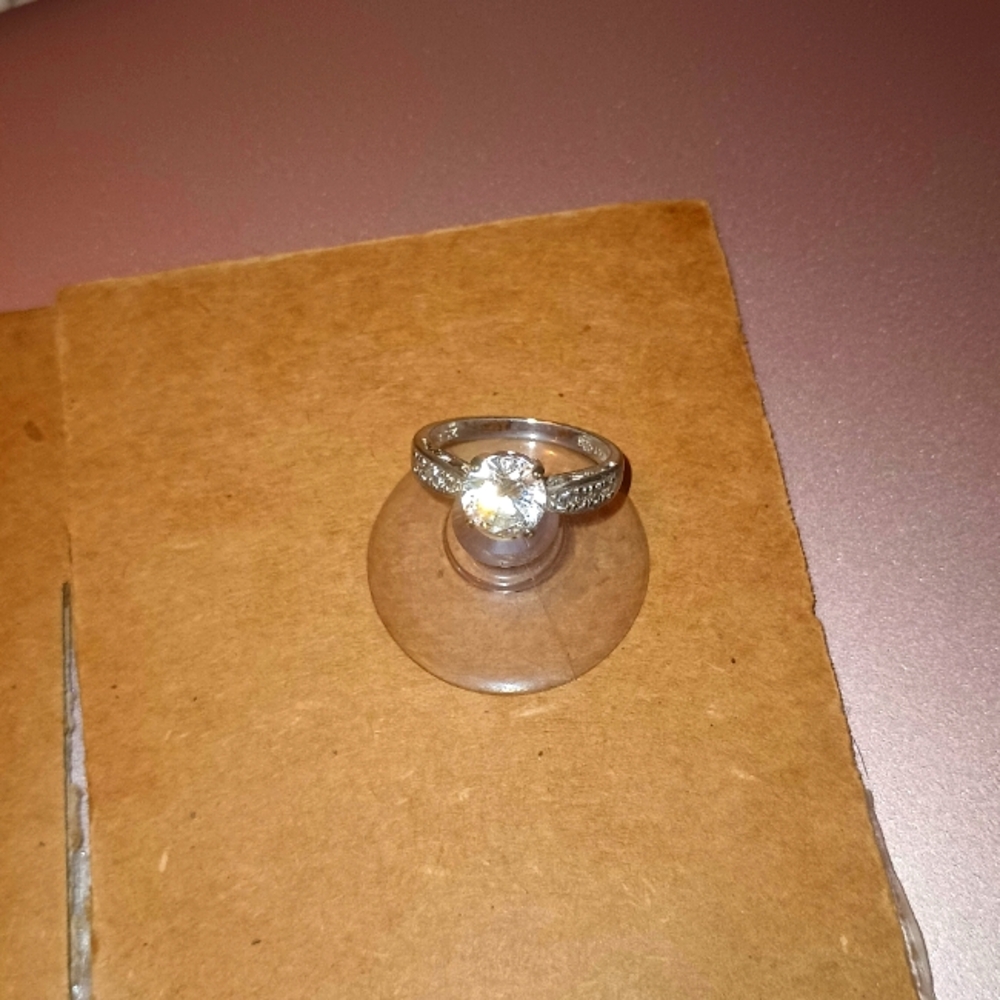 Cz Solitaire Ring - image 1